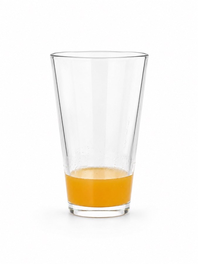 Glass with NRF2 mixed, part full